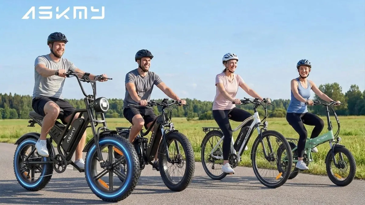 Electric bicycles e-ride electric pedal assist commuter bike ASKMY E-bike