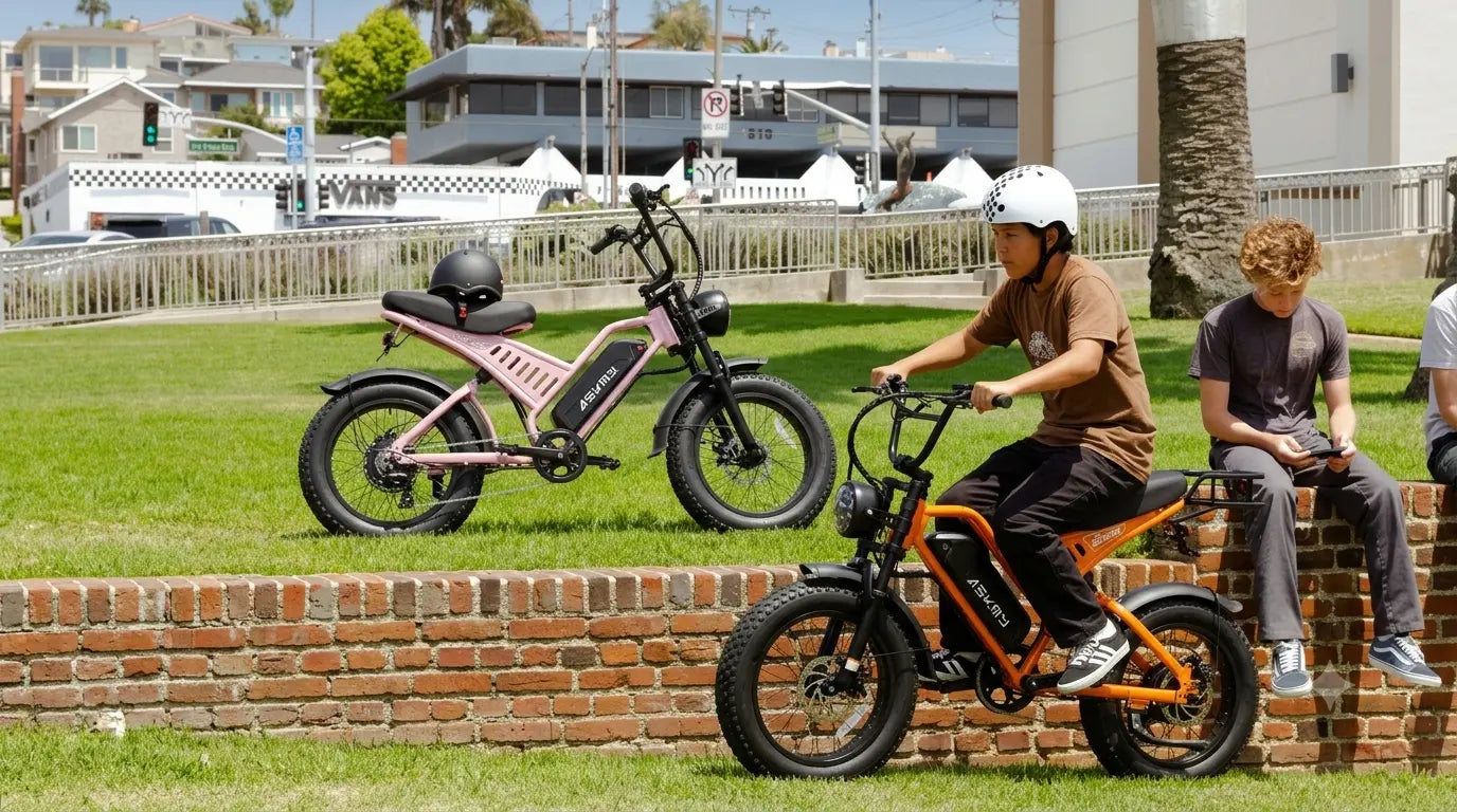 Fat Tire E-Bikes: Teenage Market and the ASKMY E200 Solution ASKMY E-bike