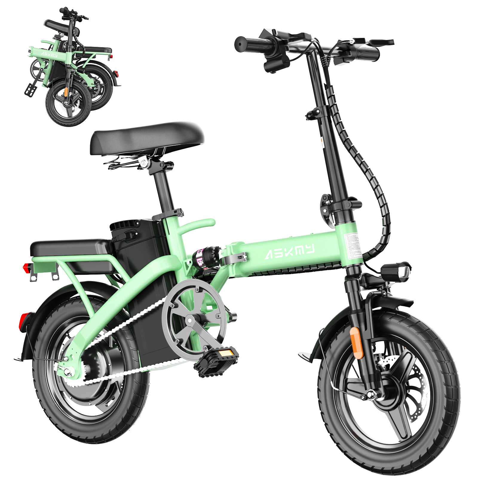ASKMY E14 Electric Bicycles Foldable （48V 800W）
