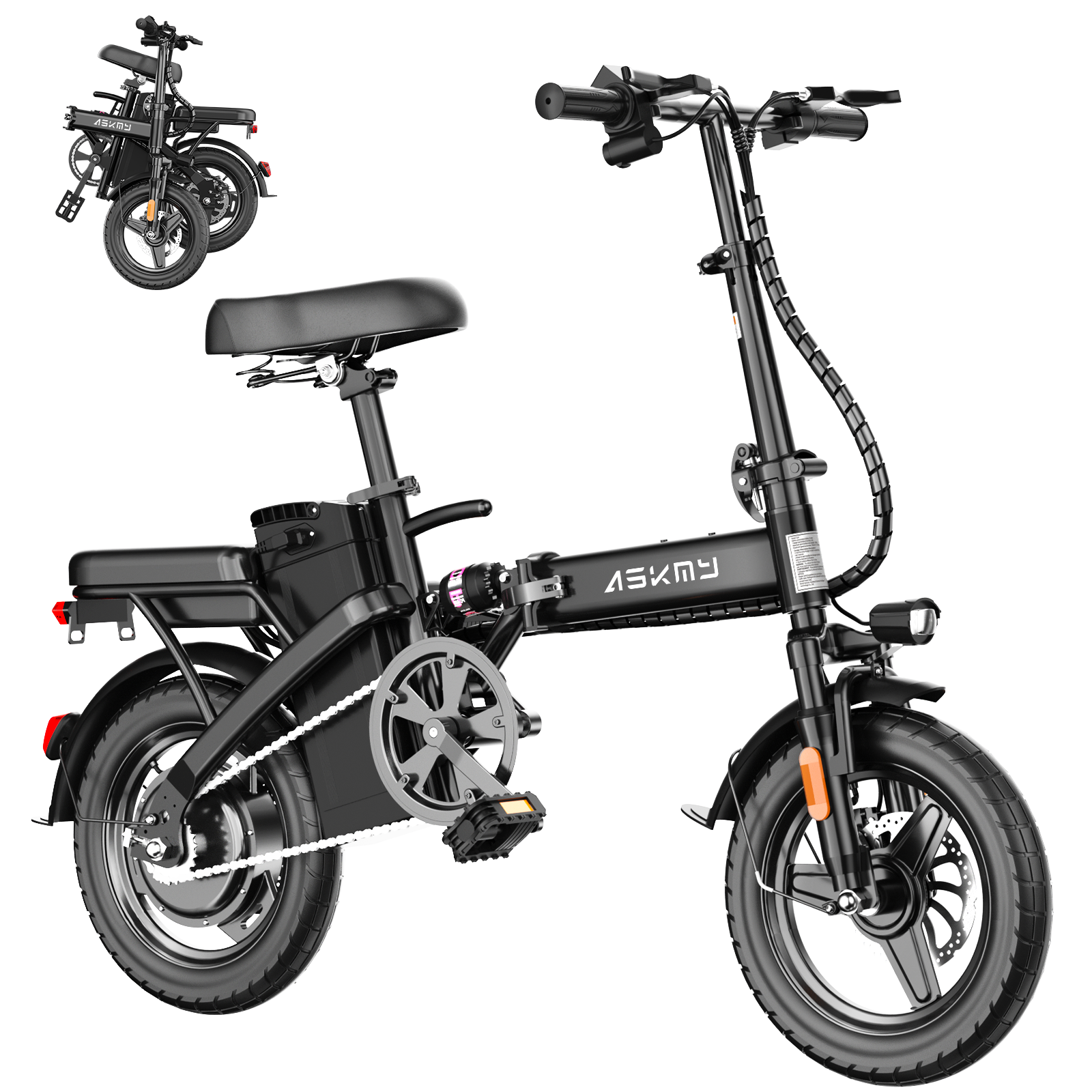ASKMY E14 Electric Bicycles Foldable （48V 800W）