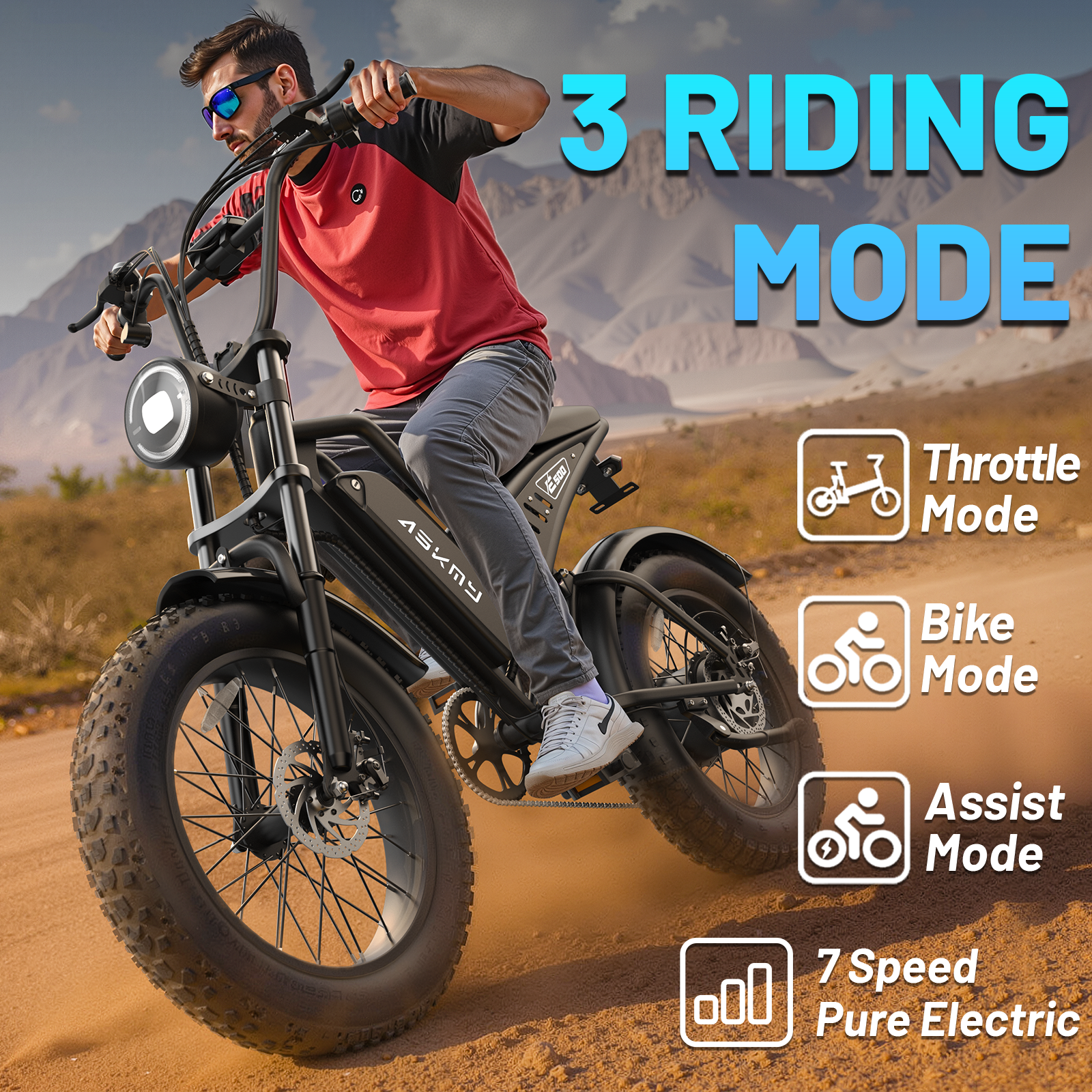 ASKMY E500 E-bike （48V 1000W）