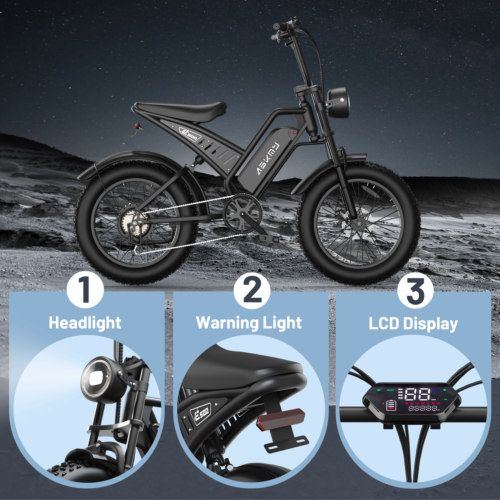 ASKMY E500 E-bike （48V 1000W）