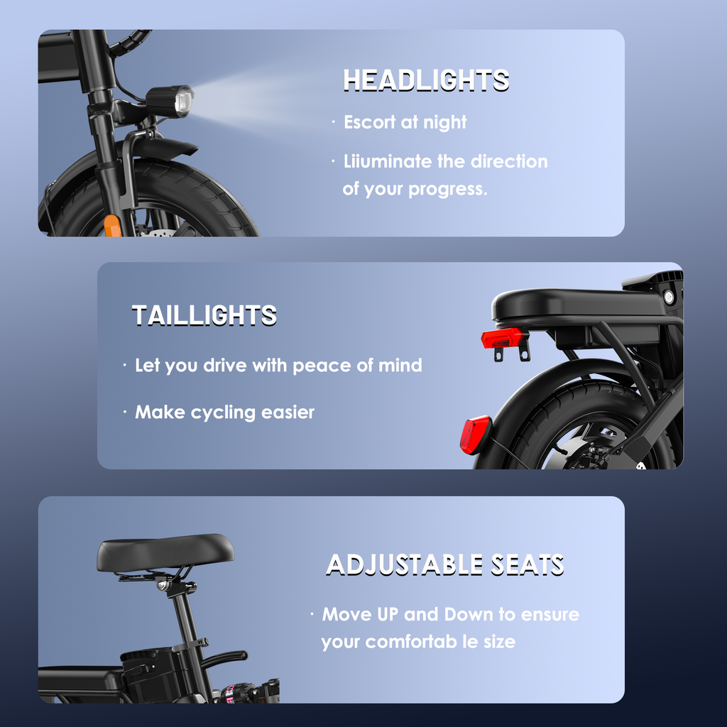ASKMY E14 Electric Bicycles Foldable （48V 800W）