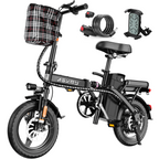 Foldable Electric Bike of E14: 800W Peak Motor 14" Tubeless Tires Askmy good E bikes