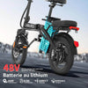 E14 48V Folding E-Bike: 800W Peak Motor, 14