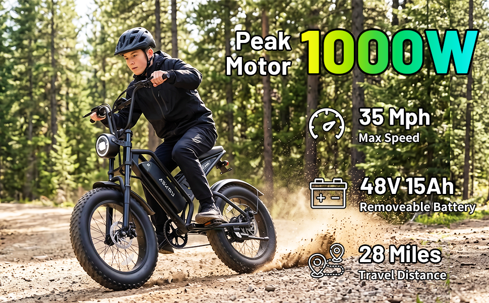 ASKMY E200 E-bike (48V 1000W)
