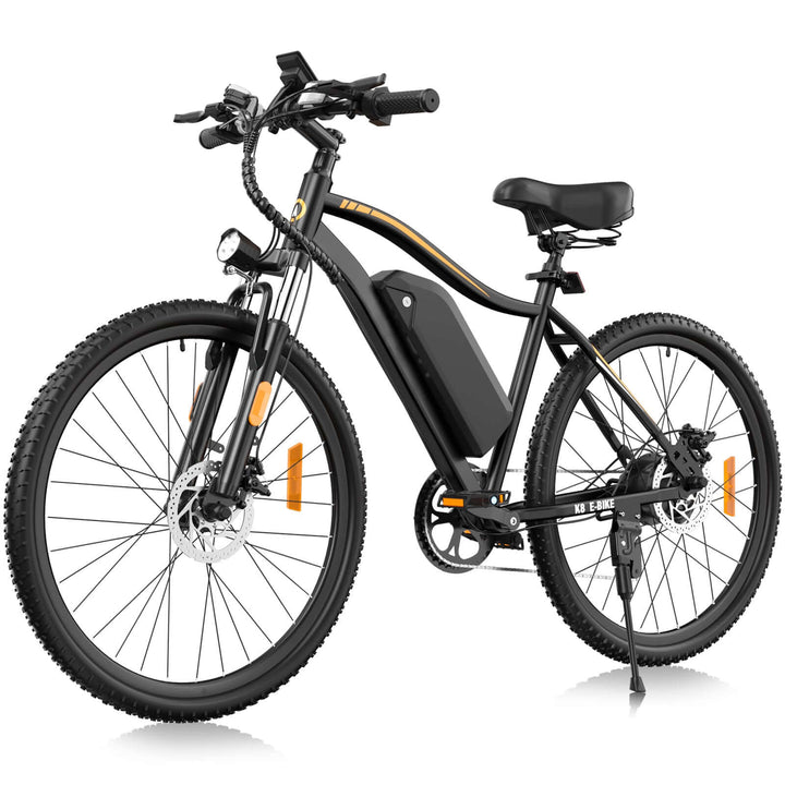 48V 350W Electric Bicycles - E26 Model with 26MPH Speed, 28-Mile Range & Front Suspension