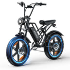 ASKMY E500 All-Terrain E-Bike: 1000Wh Battery, 20" Fat Tires, 7-Speed, for Adults