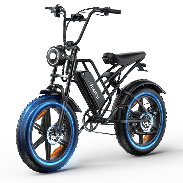 Powerful Fat Tire Electric Bike: 1000W Peak Motor, 38MPH, 1000Wh Long Range